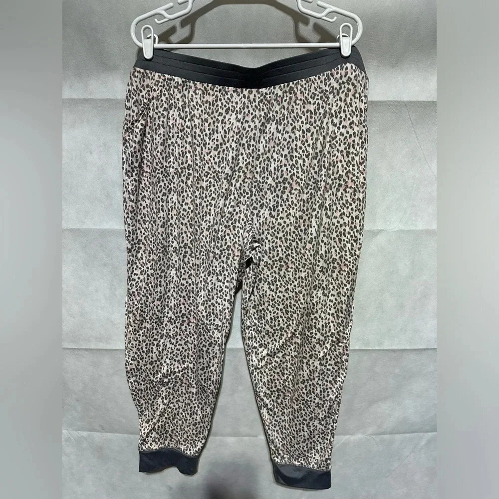 Cuddl Duds Pajama Lounge Pants Joggers Women’s 3X Pockets Pull On Animal Print